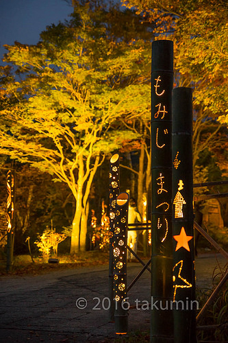治部坂高原の竹灯りイベントを撮ってきた